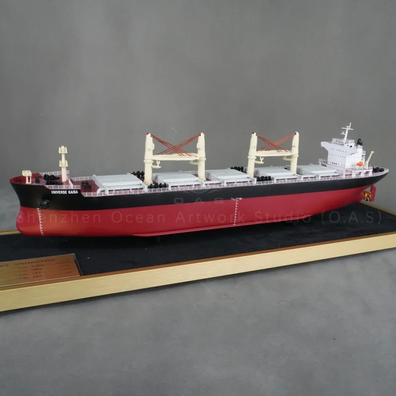 【LA】O.A.S Customized 65cm KAISA Bulk Carrier Ship Model Factory Made Nautical Style ABS Plastic Boat Model