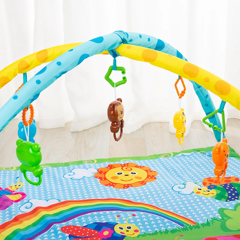 
 Оптовая продажа, игрушки для новорожденных En71, складной мягкий хлопковый Детский напольный коврик для ползания в тренажерном зале, детский игровой коврик  