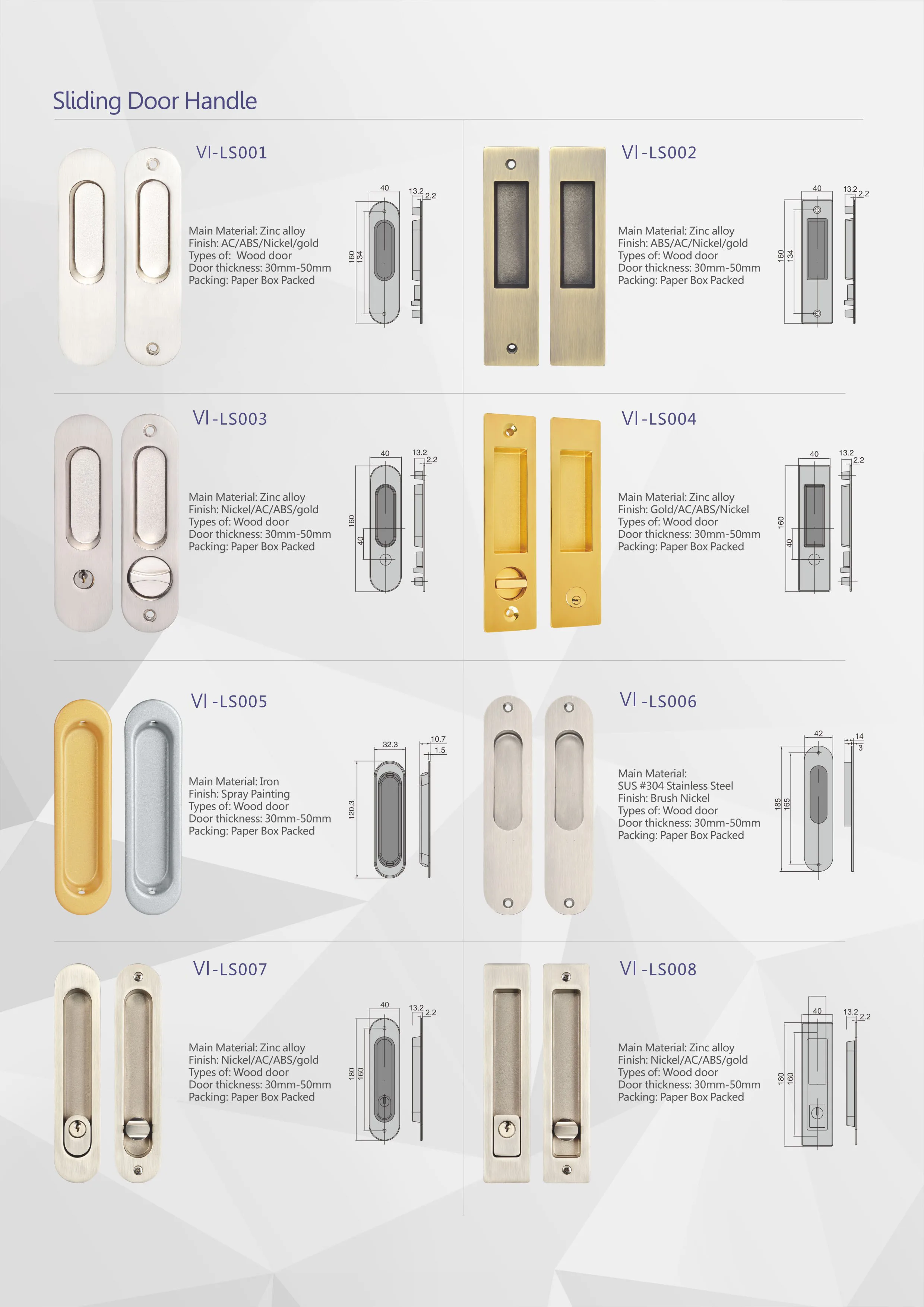 Factory Price Sliding Door Locks,Door Locks And Handles,Self Locking