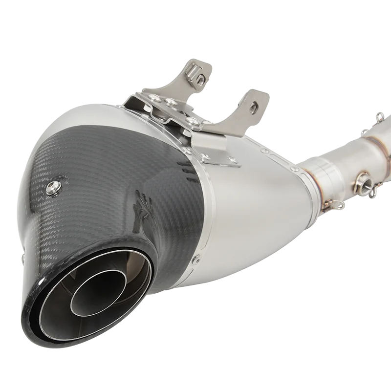 Мотоциклетная полная система выхлопных газов для Yamaha MT-09 XSR900 трассировщик 900 GT модификация звеньевой трубы глушитель из углеродного волокна DB