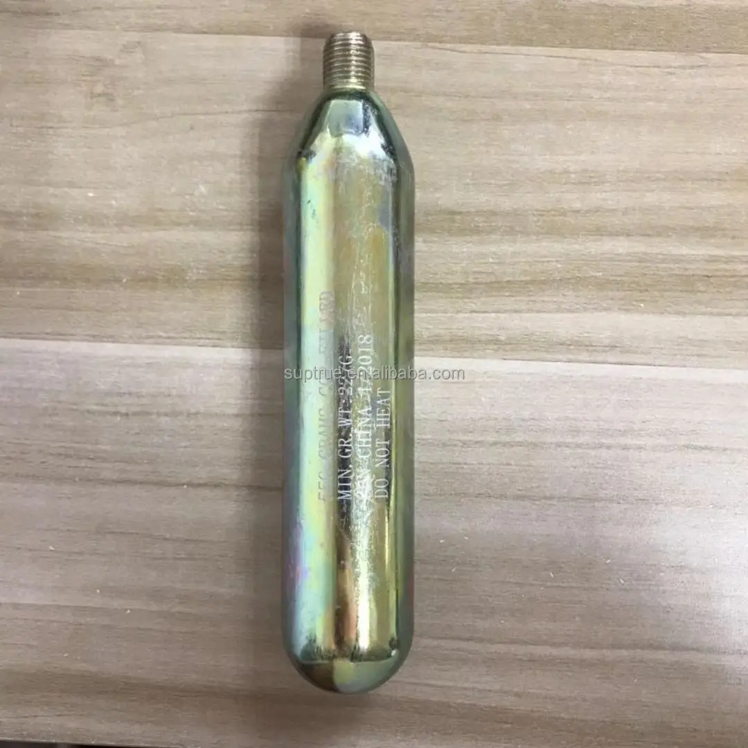 Threaded 1/2 UNF 17g 24g 33g 55g 60g Gas Cartridge Co2 Gas Cylinder Inflatable Life Jacket