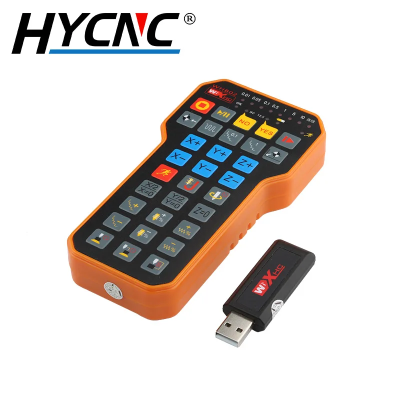 Hycnc Nc Studio Wireless Remote Control Xhc Series Whb02 Handwheel Dsp Wireless Controller for Cnc Router 3 Axis Machine