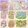 4 สีม่วง 6 ฉากขนาดใหญ่ หนังสือเข้าเล่มเกลียวขนาดใหญ่ (Miniature S