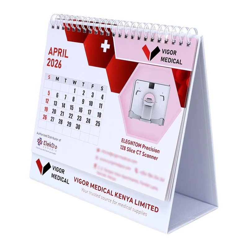 product 2026 new style corporate luxury promotional souvenirs gifts for medical metal supplier custom memo creative desk calendar-3