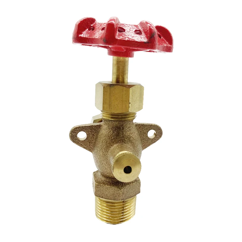 Green Valve High Quality Control Angle Needle Valve China Manufacture Water Flow Control Level Gauge Valve for Tube
