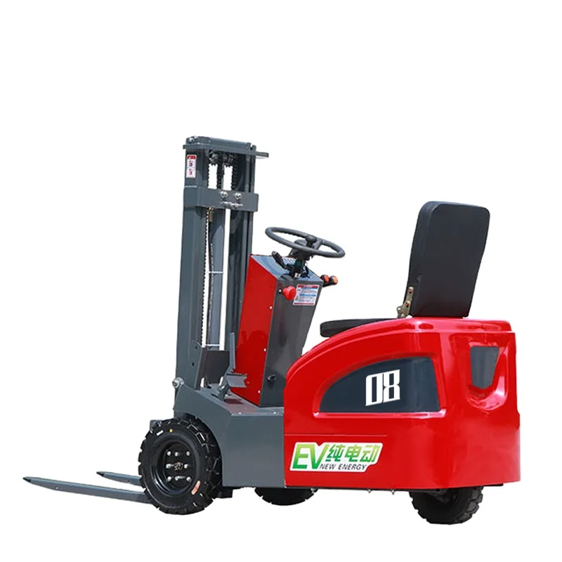 China supplier electric forklift 0.8ton 1ton 0.5ton electric forklift truck with side shift cabin for sale forklift montacargas