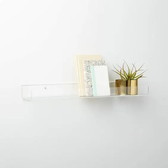 Acrylic Bathroom Shelf with Drainage