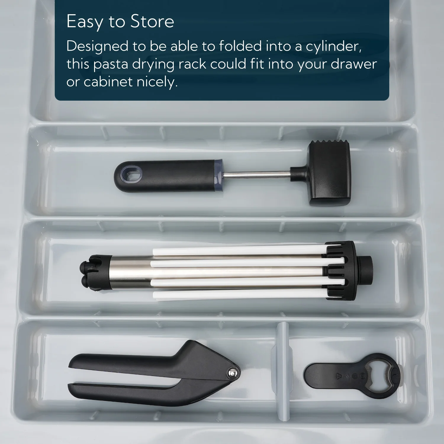 Collapsible Pasta Drying Hanging Rack Stainless Steel 3lbs Spaghetti Noodles Dryer Stand Holder