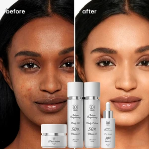 Calantha Luxury Skin Care Set Glutathione Vitamin C Kojic Acid Face Whitening Anti-Aging Dark Spot Removal All Skin Types