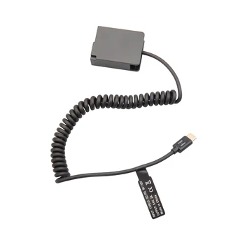 Type-C/USB-C to DMW DCC8 Dummy Battery Convenient Camera Power Cable Compatible with G5 G6 G7 G80 G81 G85 detail image