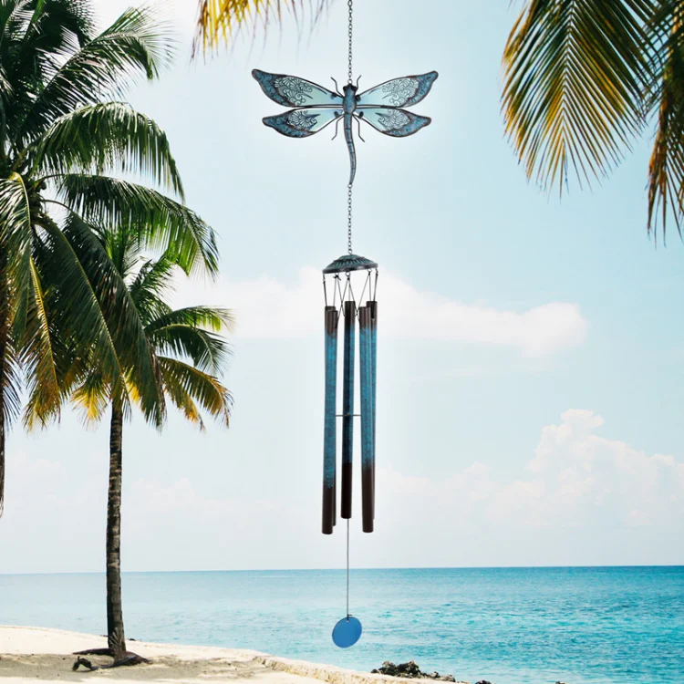 Home Window Outdoor  Glass Hanging Dragonfly Series   Wind Chimes