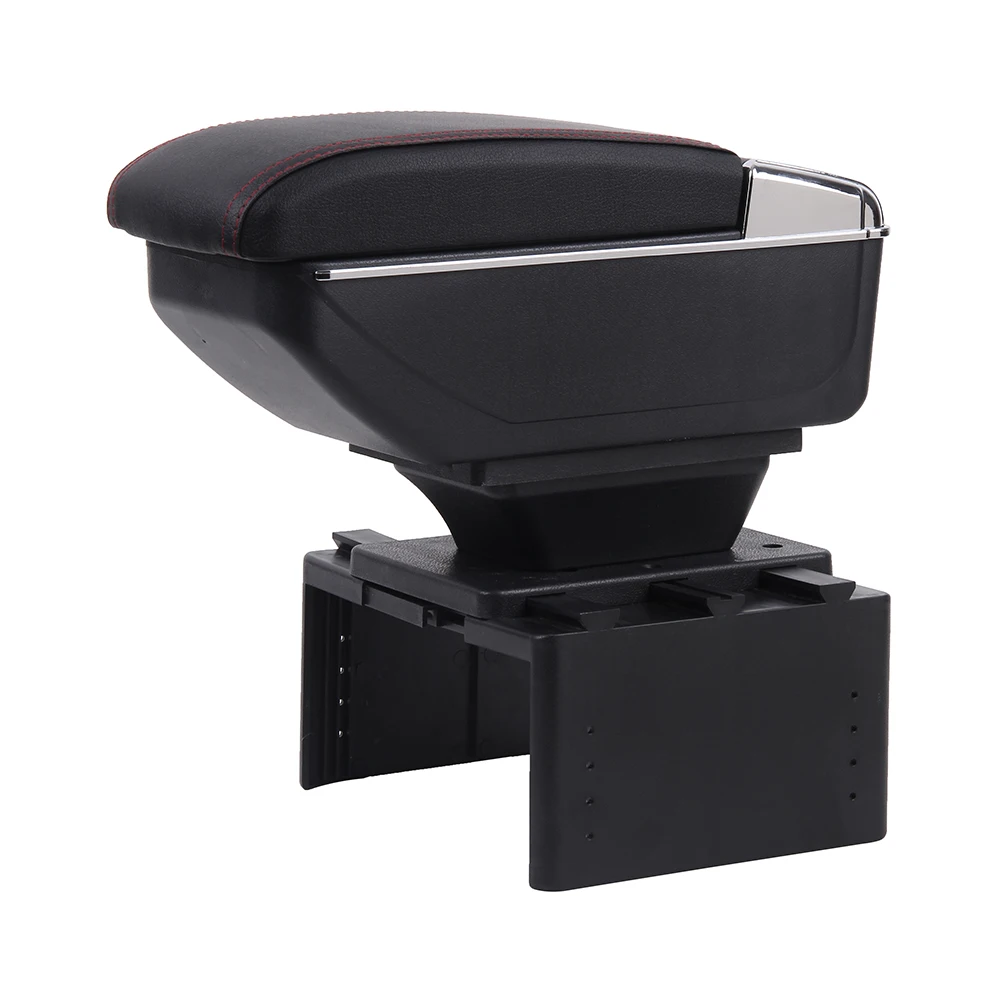 Retrofit Multifunctional USB Car Armrest Box Customizable LOGO Color and Size Universal Leather Picture Front Car Interior Parts