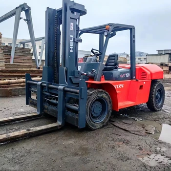 Heli 10t forklift used condition heli fd100 10tons diesel forklift