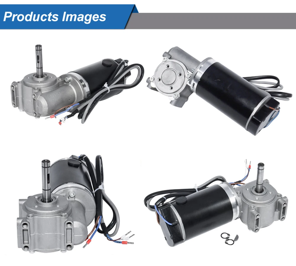 Jkm Dc Brush Motor 24v High Torque Worm Gear Motor 60w 250rpm 100w