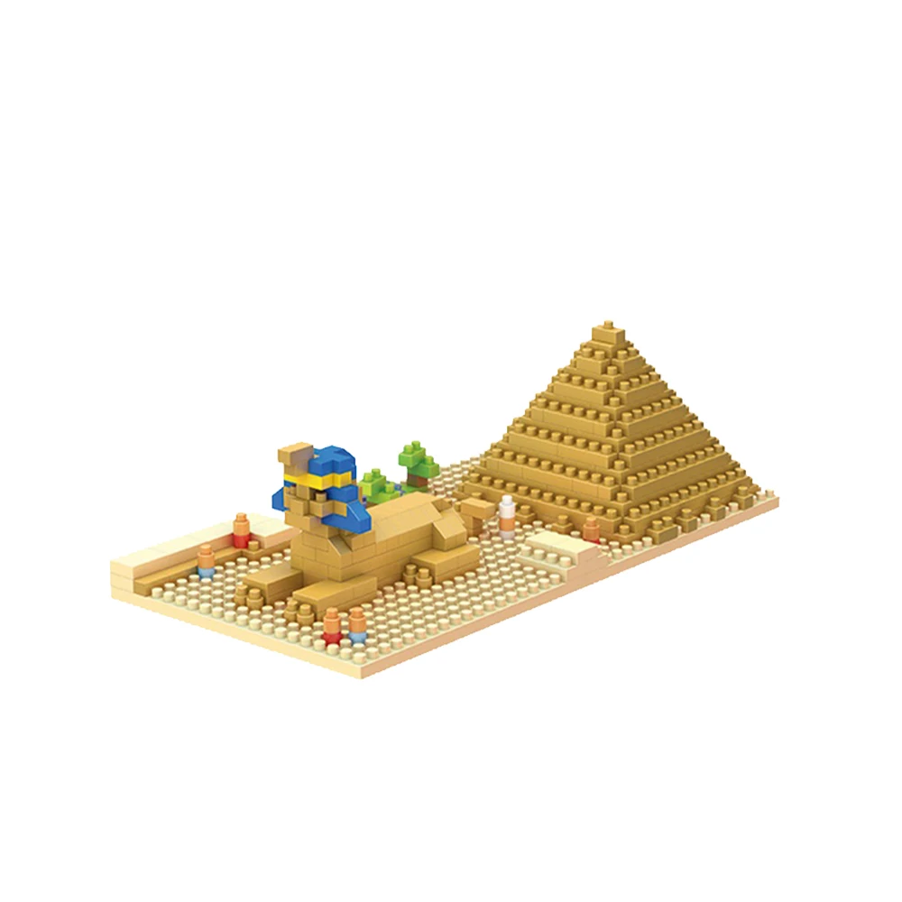 8405-8409 HongKong Convention and Exhibition Centre Colosseum the Sphinx World Famous Building Particle Building Block Kids Toys