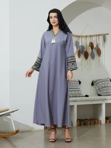Clothing Manufacturer New Women's Clothing Middle East Muslim Robe Dubai Luxury Embroidery Evening Dress Women's Elegant Dress