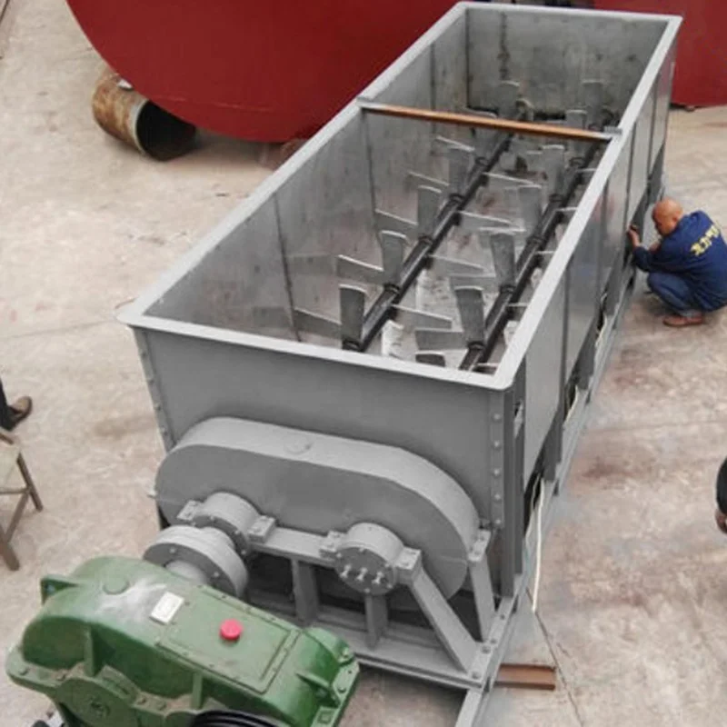 Double Shaft Wet and Dry Mixer Fly Ash/coal Slime/sludge Dust Paddle Clay Brick Making Machine Mud Mixer