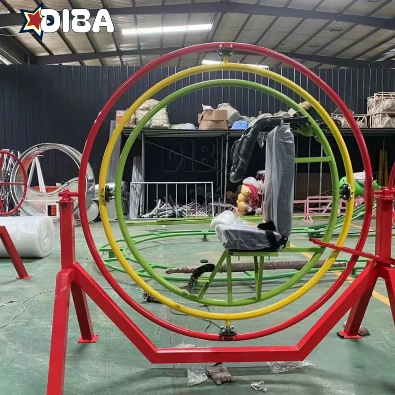 Customized 360 Degree Rotating Games 6 Seats Attraction Rides Human Gyroscope for Sale