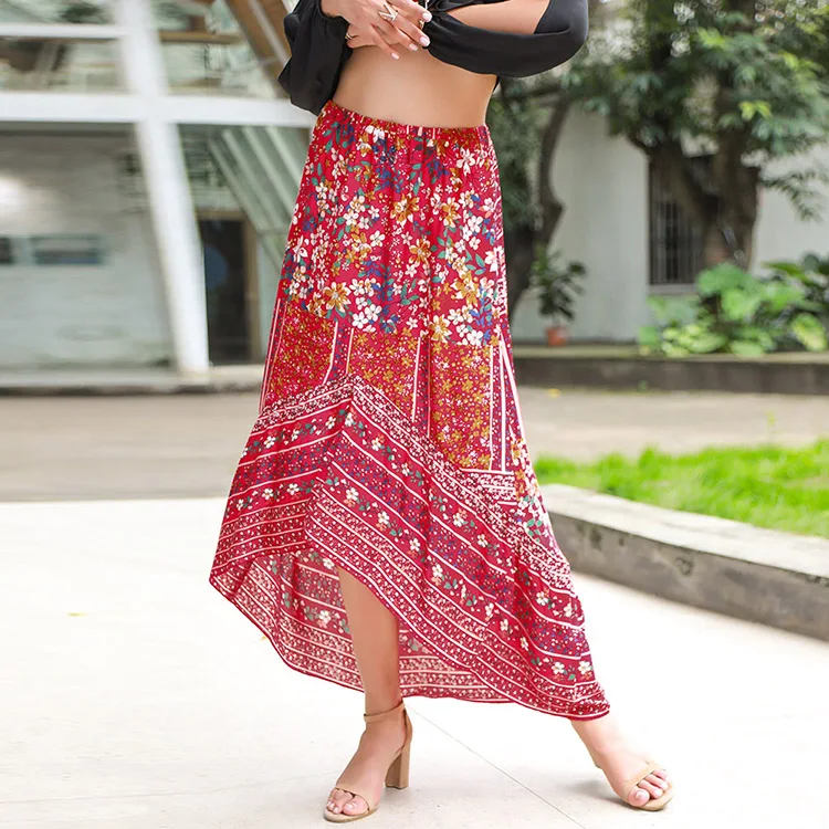 boho beach skirt