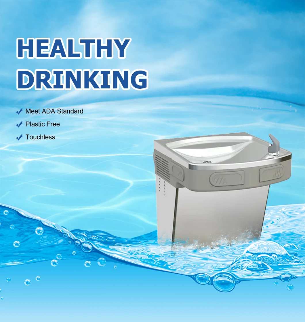 Factory Supply Refrigerated Stainless Steel Drinking Water Fountain Wall Mounted Water Cooler Dispenser supplier