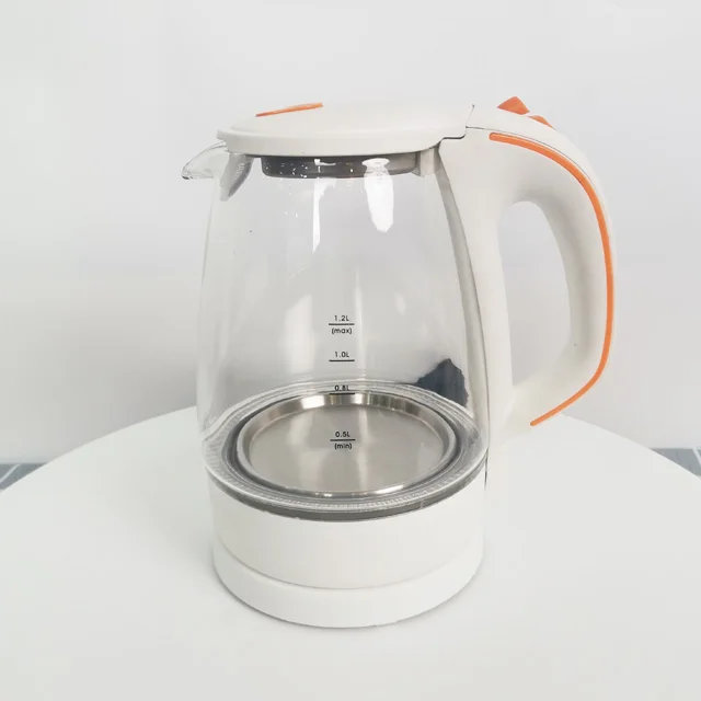 
Домашний кухонный прибор бойлер газовый котел водонагреватель 220V 1.2L LED маленький электрический стеклянный чайник 