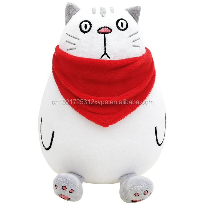 Factory Custom Design Cheap Soft Filled Cat Plush Toy Claw Machine Doll Toy