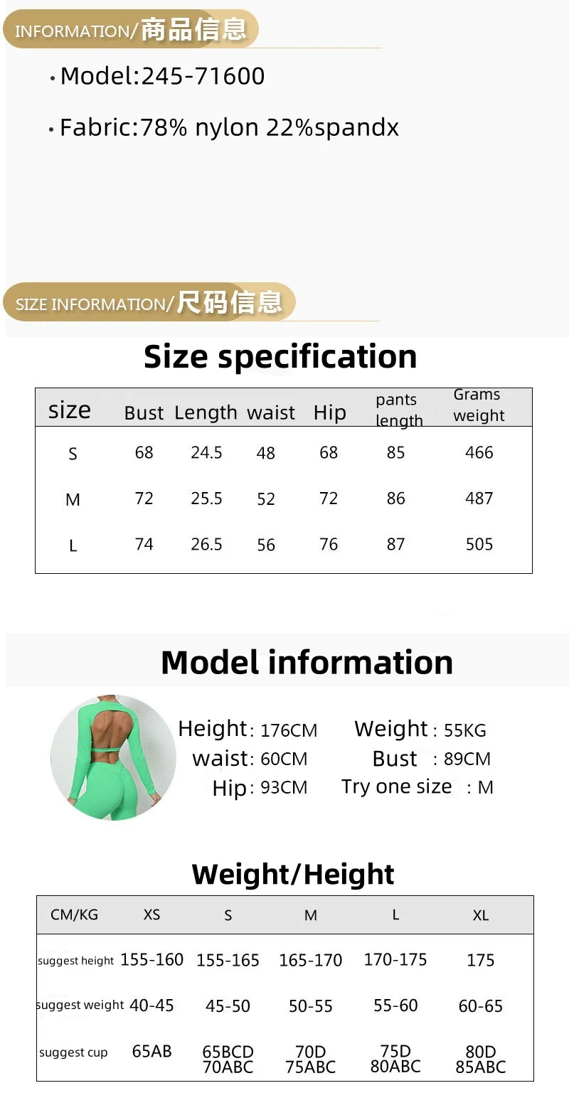 Yoga Clothing Manufacturer Fitness Sports Workout Crop Top Custom Logo Sportswear Women Long Sleeve Crop Top Active Activewear manufacture