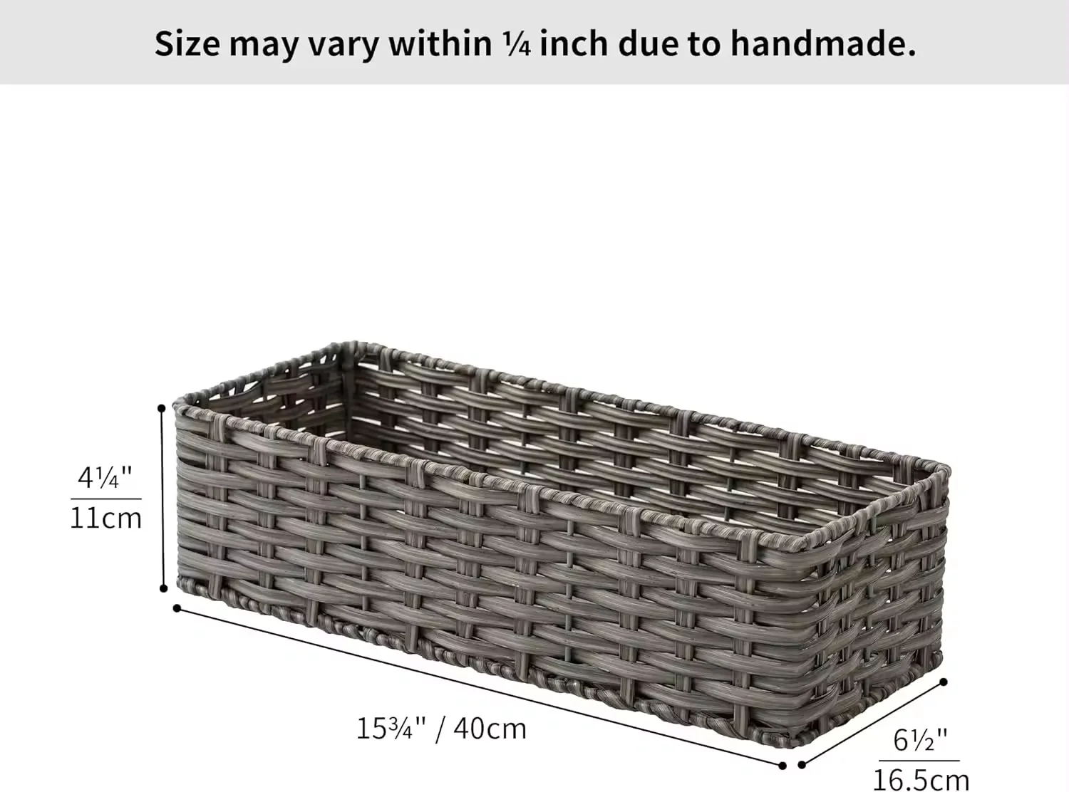Bathroom Storage Basket with Partition Inside Shelf Wicker 2 Pieces of Toilet Back Basket That Can Be Used for Bathroom Storage