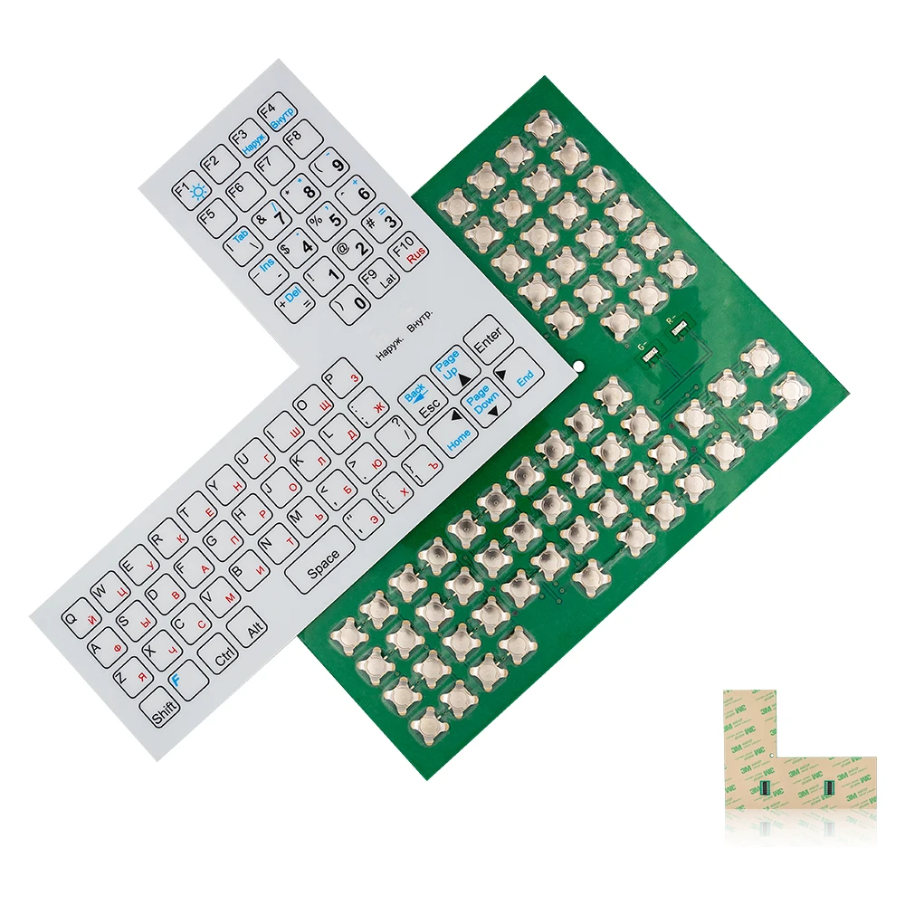Screen Printing PCB Membrane switch cheap custom PCB keyboard