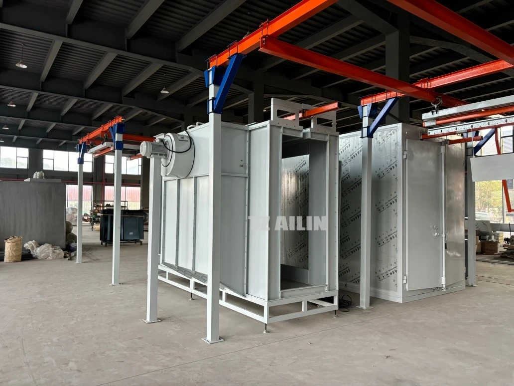 Ailin 2025 Manual Overhead Conveyor System Powder Coating Line with ...