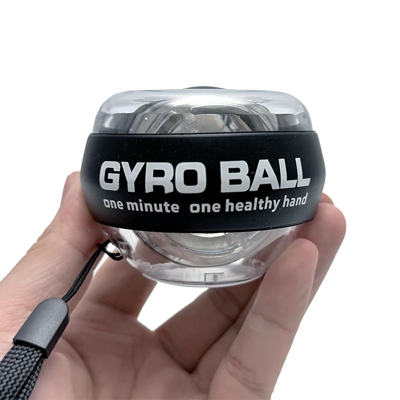 Custom Fitness Equipment Durable Hand Grip Ball LED Gyro Ball for Strength Training