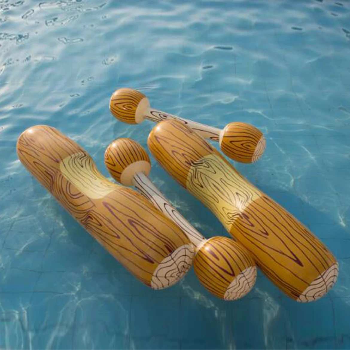 Lv. life Wood Shape Water Sport Float Inflatable Log Toy for