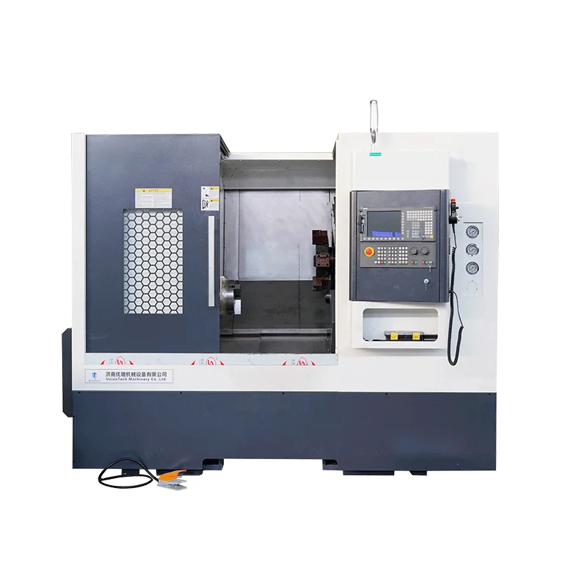 UnionTech TCK56 TCK63 Horizontal CNC Lathes with Slant Bed Turning and Milling for Composite Metal Processing