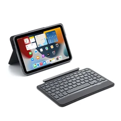 Складной планшет раздельного типа для Apple iPad mini 6, 8,7 дюйма, Bluetooth, Волшебная клавиатура, арабский чехол с RGB Подсветкой