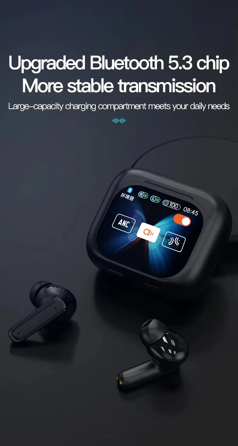Most Popular BY-16 Sport Game Earphone BY16 Low Delay Gaming Headset TWS Earphones & Headphones LED Screen Touch Gaming Headsets