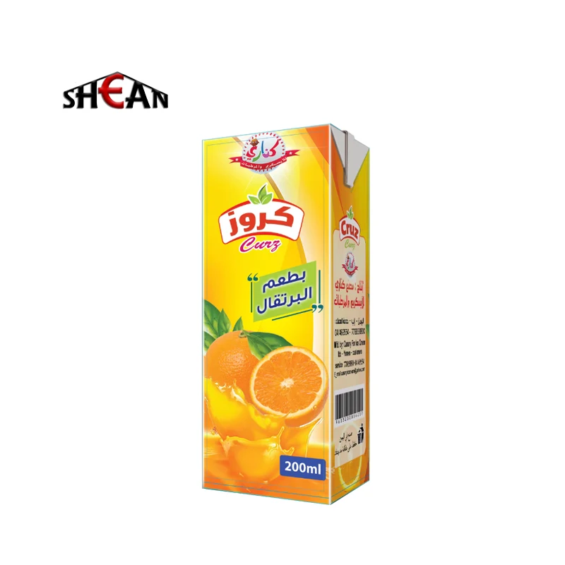 125ml 200ml 250ml Aseptic Packaging Material Paper Roll for Juice Milk Beverage