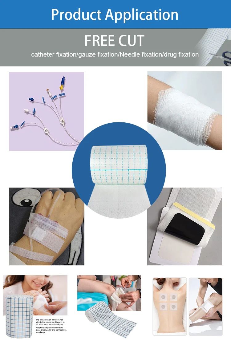 Factory OEM Wound Dressing Medical Fixing Tape Self-adhesive Non-woven ...