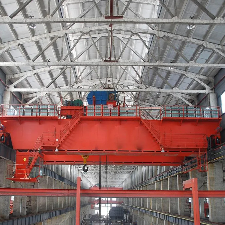 Hign quality 25ton workshop double beam hanger Overhead Bridge Crane with brake