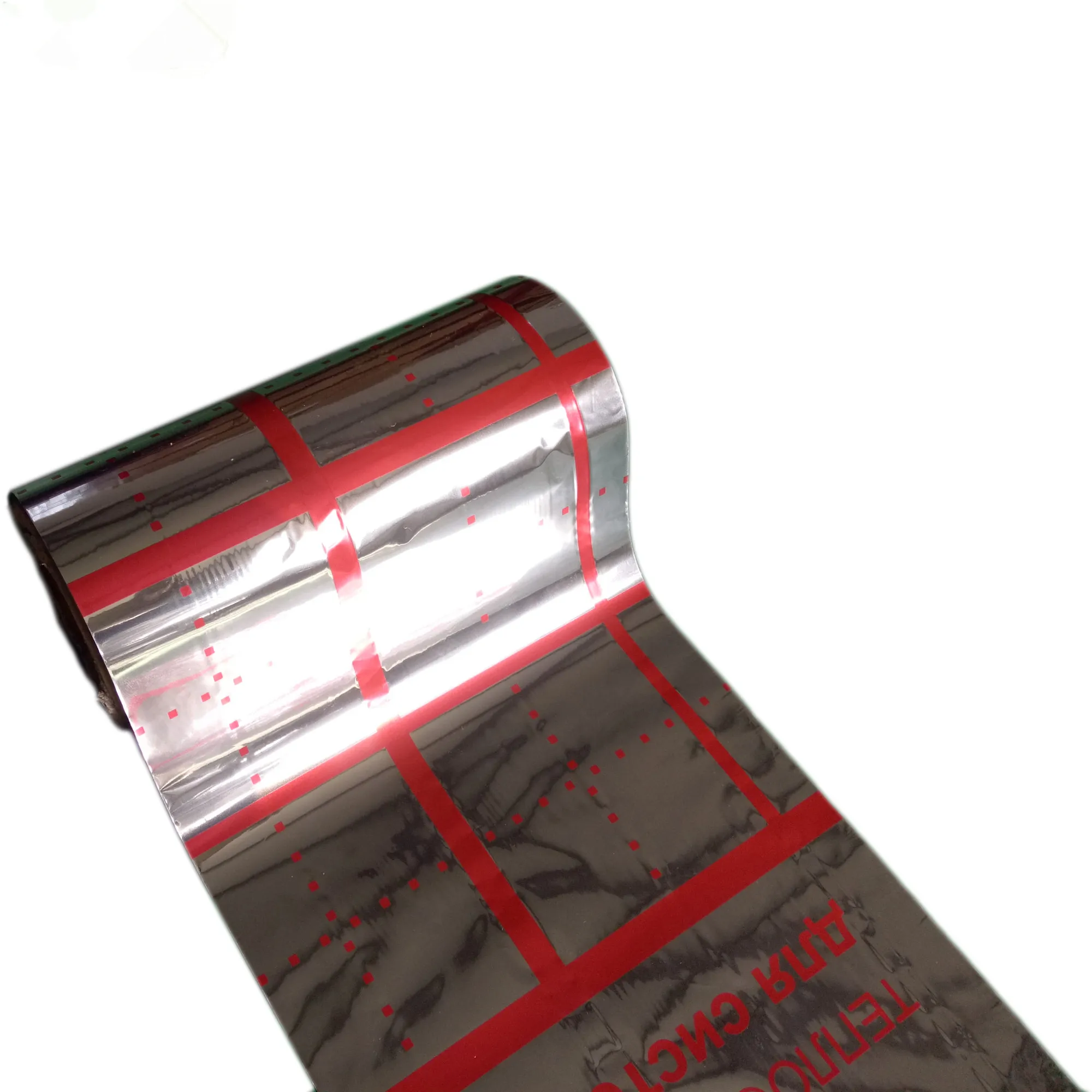 Red Grid Printing Manufacturer Red Aluminized Polyester PE VMPET Film for Floor Mat Insulation