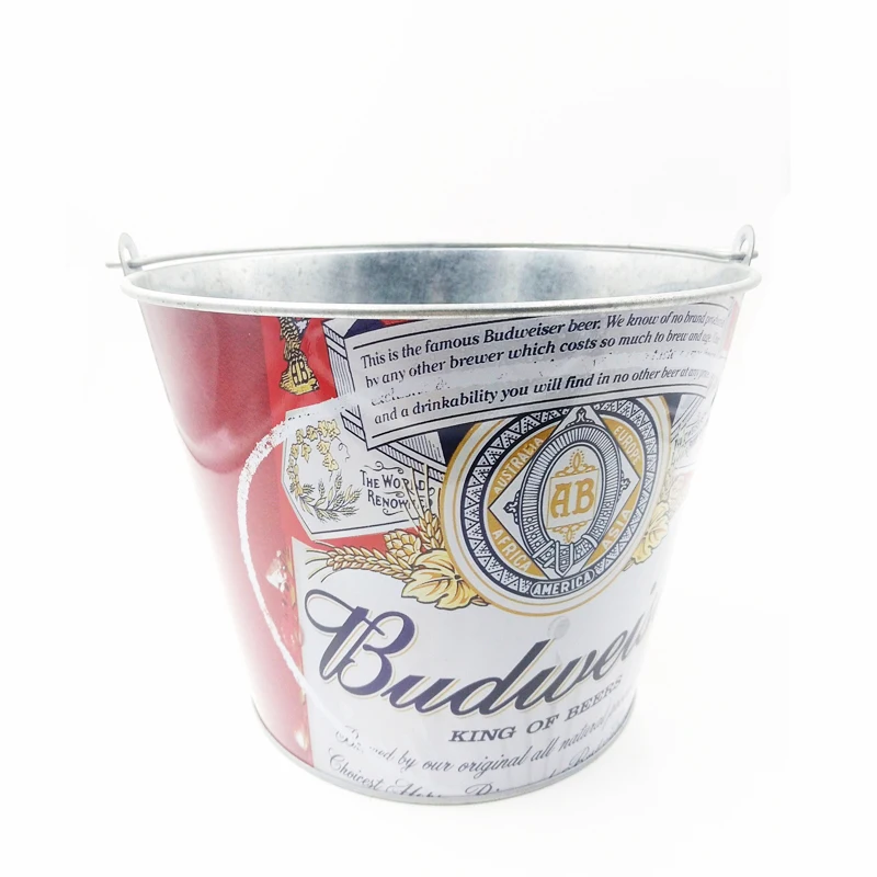 バドワイザー販促用亜鉛メッキ金属製ビールアイスバケツ| Alibaba.com