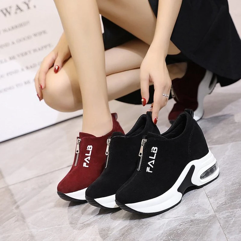 Female Sports Fashion Comfortable Casual Ladies Flats Shoes 2022 New Thick  Bottom Non-slip Autumn Wedge Sneakers Women - Buy Wedge Sneakers,Casual  Flats Shoes,Women Sneakers Product on 