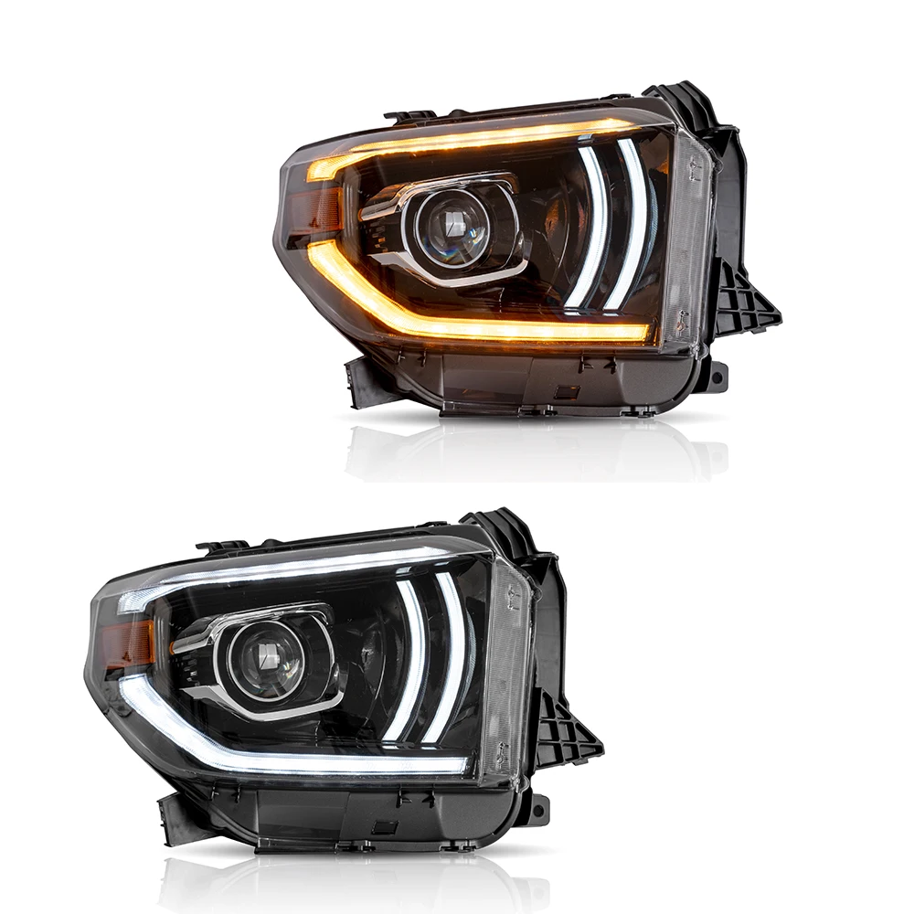 Head Light Led Headlight Full LED Headlights Head Lamp for Toyota tundra Headlamp 2014+ Pick up Head Lights Plug and Play