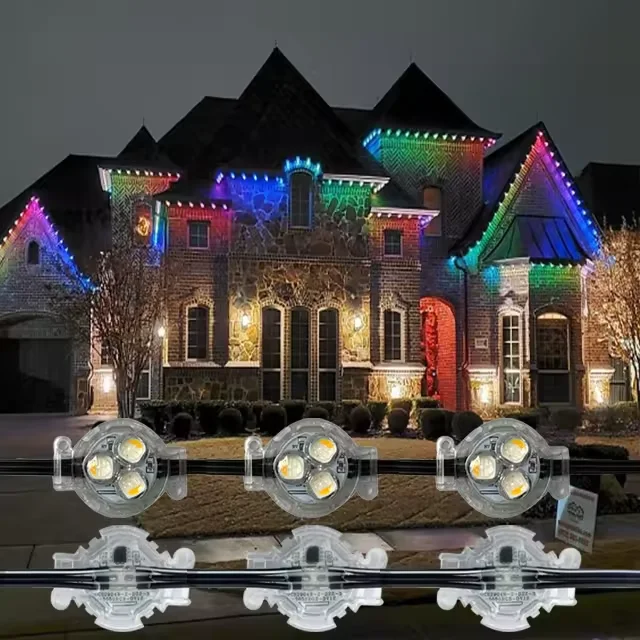ETOP 30mm Diameter  LED Pixel Point Light Custom RGBW with DC12V IP65 for Outdoor Landscape Use Permanent Source House