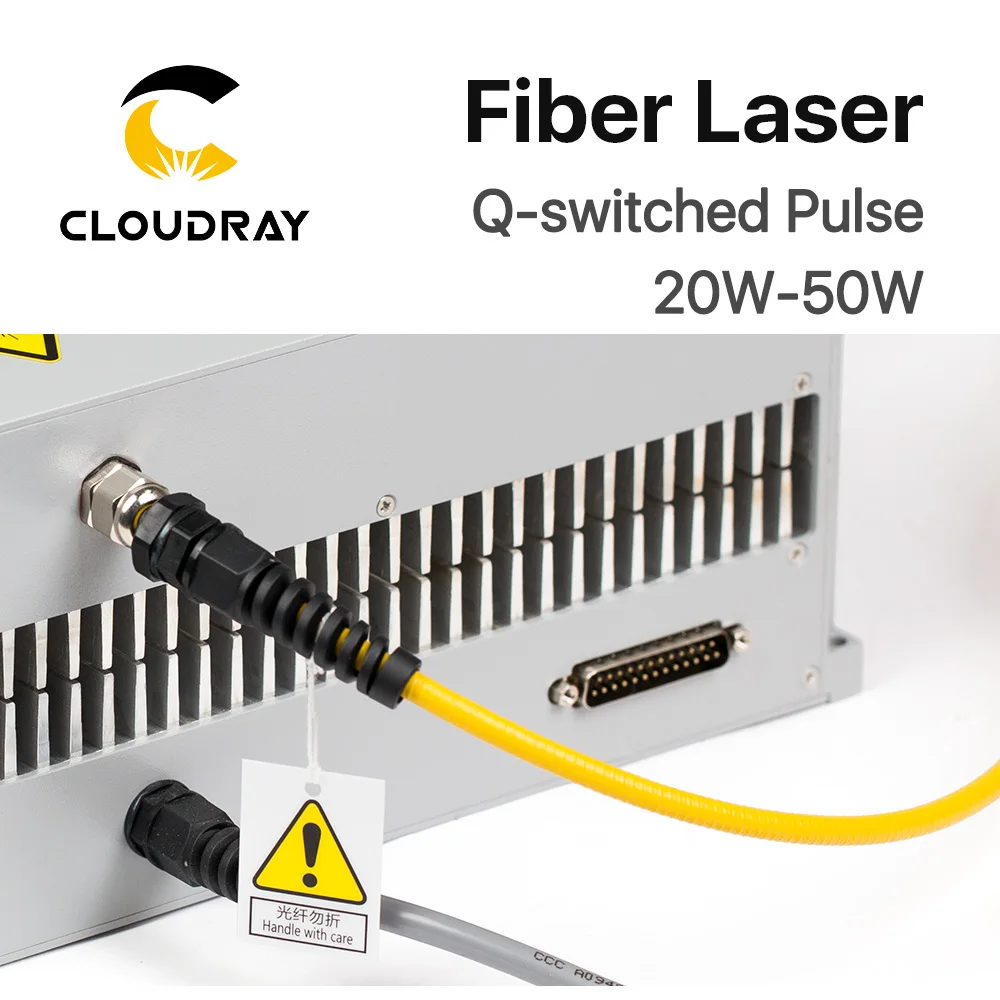 Cloudray Raycus Fiber Laser Source 20W 30W QS Overseas Version for Laser Engraver