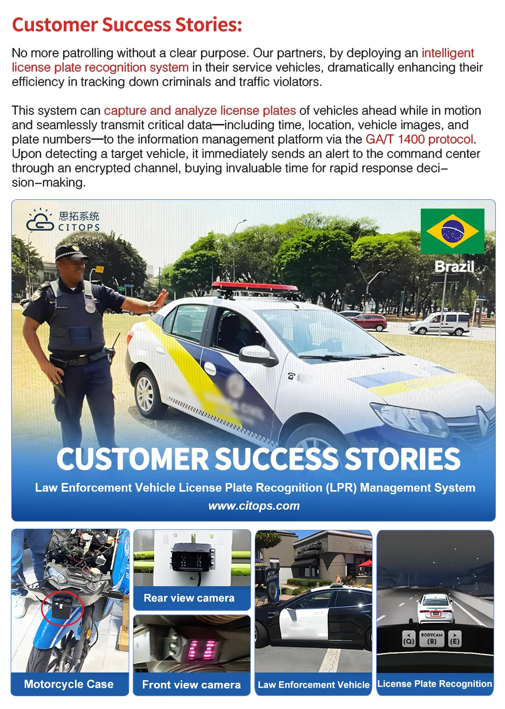 product citops intelligent mdvr license plate recognition system with ai analysis  real time video gps tracking for patrol vehicles-0