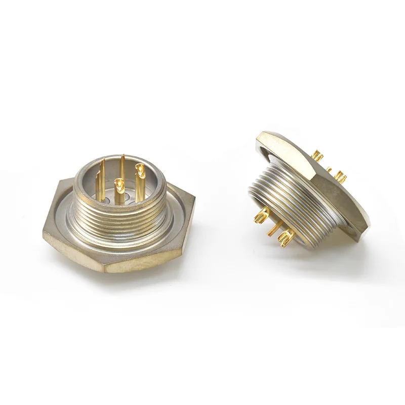 Hermetic Connector BM 37 Pin Screw Coupling Leak-proof Terminal Block Glass Sintered High Voltage Stainless Steel Power 16A