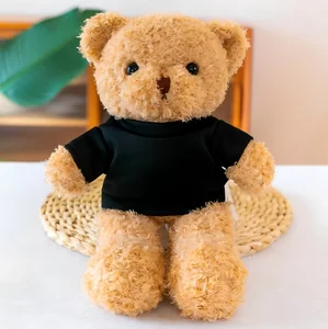 Shengye Custom Logo/Clothes/Hat Christmas Festival Holiday Teddy Bear Toy Stuffed Plush Toy Stuffed Animals for Baby Kids Play