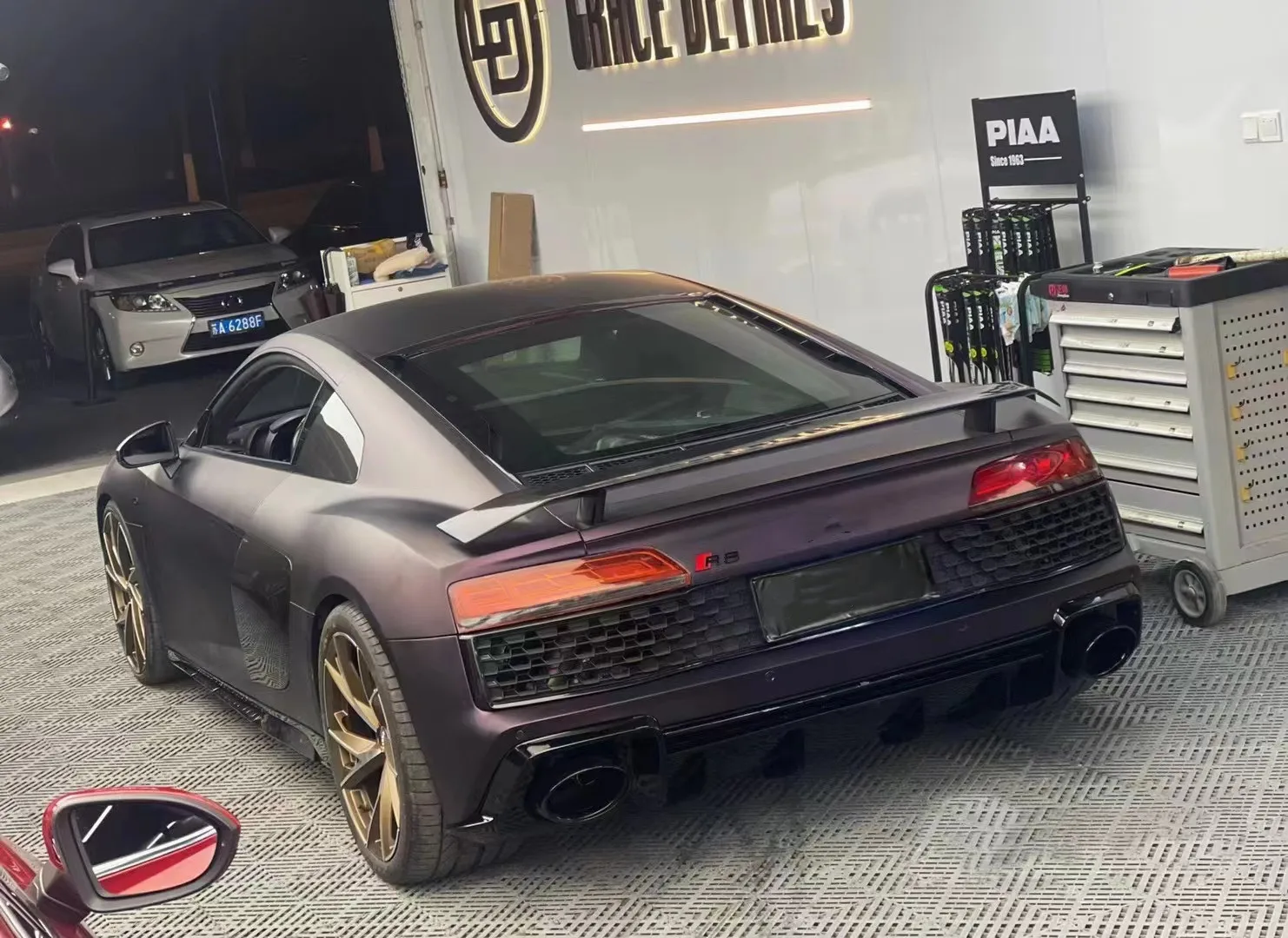 For Audi R8 Body Kit R8 Older Model Upgraded 2022 Style Front And Rear ...