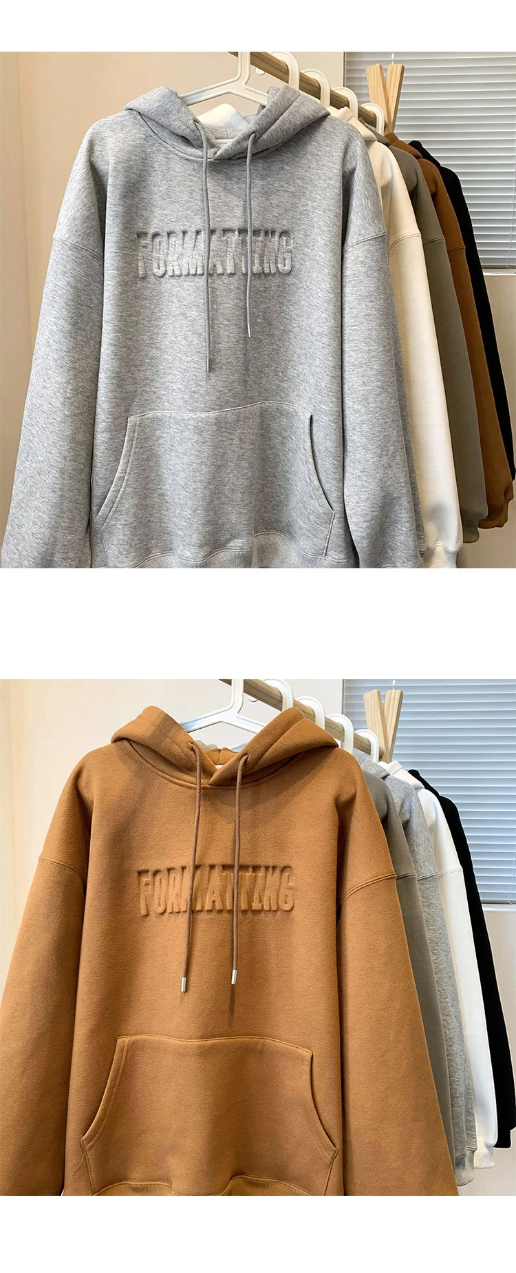 Designer Streetwear Hoodies For Men Custom Logo Winter Hoodies Thick