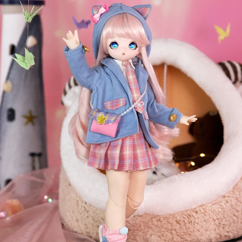 No attributes Cute Girl 20cm Plush Doll Dress up Stuffed Toy Xmas Gift Anime